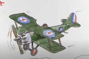 How to Draw a Biplane