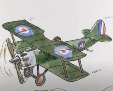 How to Draw a Biplane Step by Step