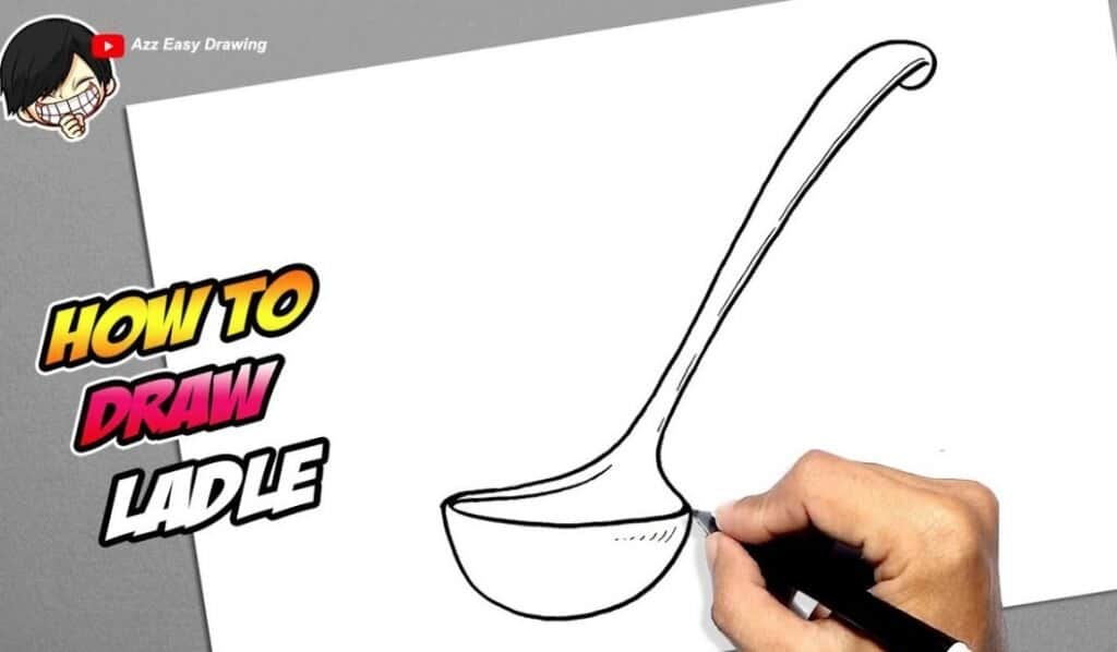 How to draw A Ladle Easy