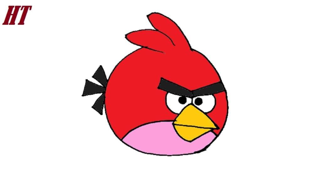 How to Draw Red Angry Bird