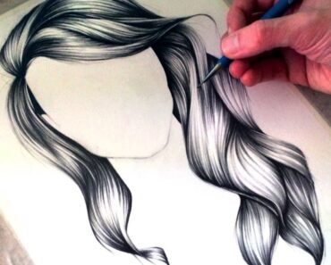 How to Draw Wavy Hair with Pencil Step by Step