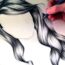 How to Draw Wavy Hair with Pencil Step by Step