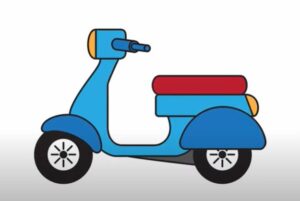 How to Draw a Moped