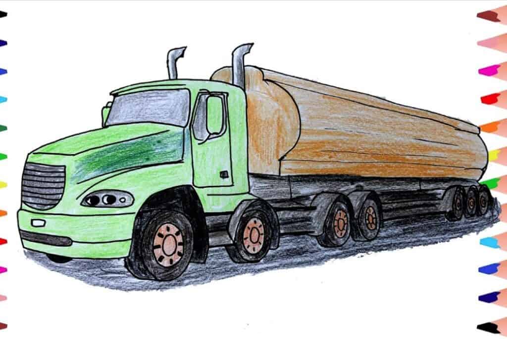 How to Draw a Tank Truck