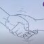 Handshake Drawing Step by Step