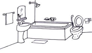 How to Draw a Bathroom