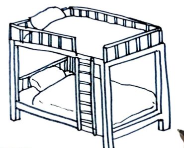 How to Draw a Bunk Bed Step by Step