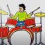 How to Draw a Drummer Step by Step