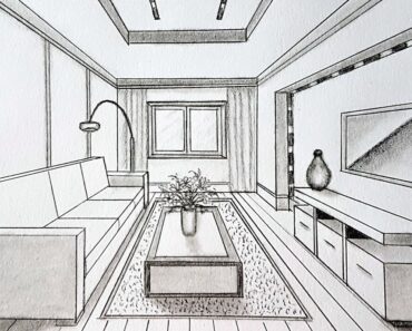 How to Draw a Living Room Step by Step