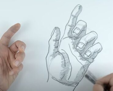 How to Draw a Pointing Finger Step by Step