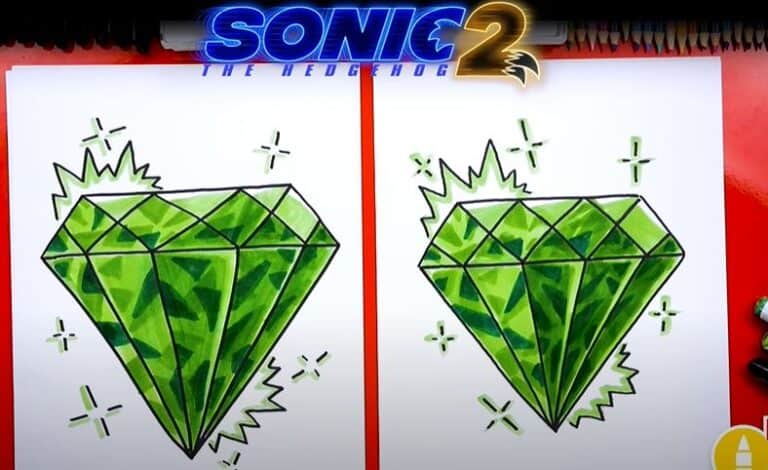 How to Draw an Emerald Step by Step