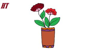 How-to-draw-a-flower-pot