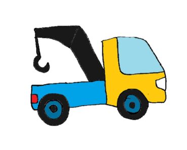 How to draw a tow truck Step by Step