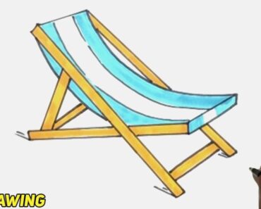 How to Draw a Beach Chair Step by Step