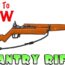 How to Draw a Rifle Step by Step