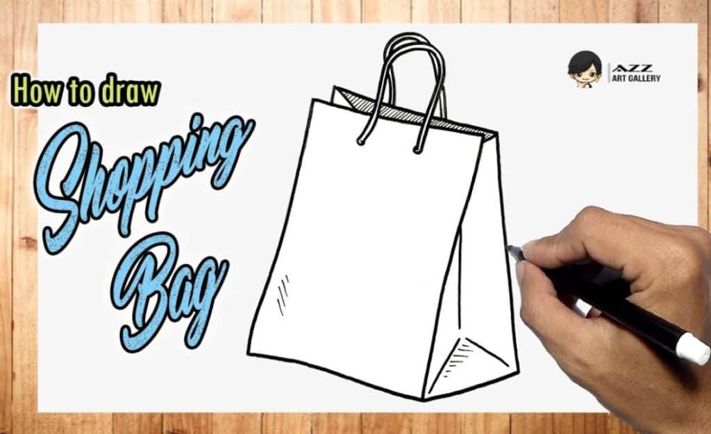 How to Draw a Shopping Bag