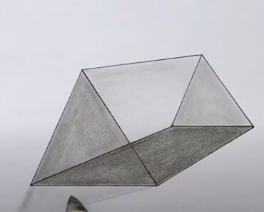 How to Draw a Triangular Prism Step by Step