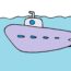 How to draw a Submarine Step by Step