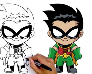 How to Draw Robin Step by Step