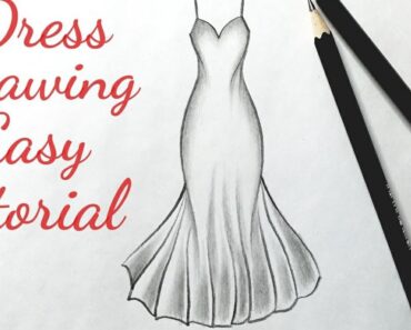 How to Draw a Wedding Dress Step by Step