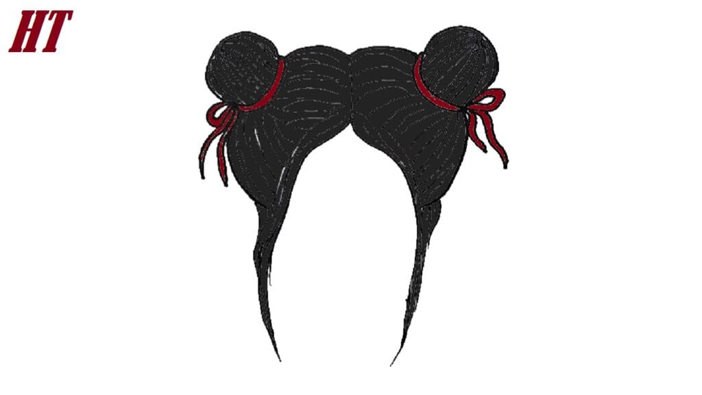 How-to-draw-Hair-Buns
