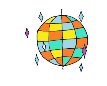 How to draw a disco ball Step by Step