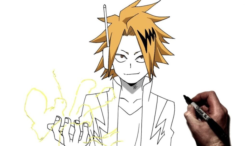 How to Draw Denki Kaminari