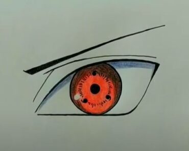 How to Draw Sharingan Eye Step by Step