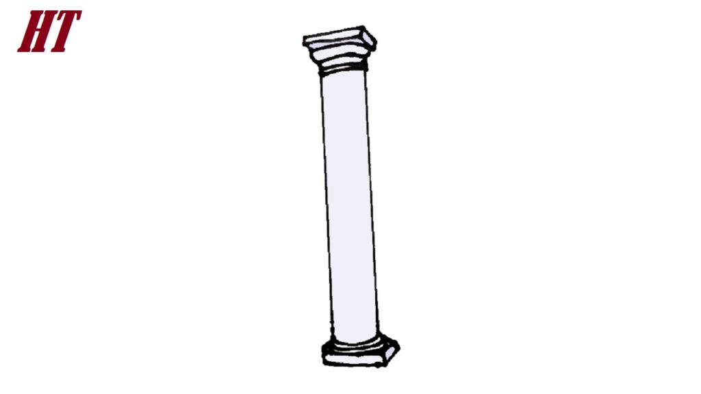 How to draw a Column Step by Step