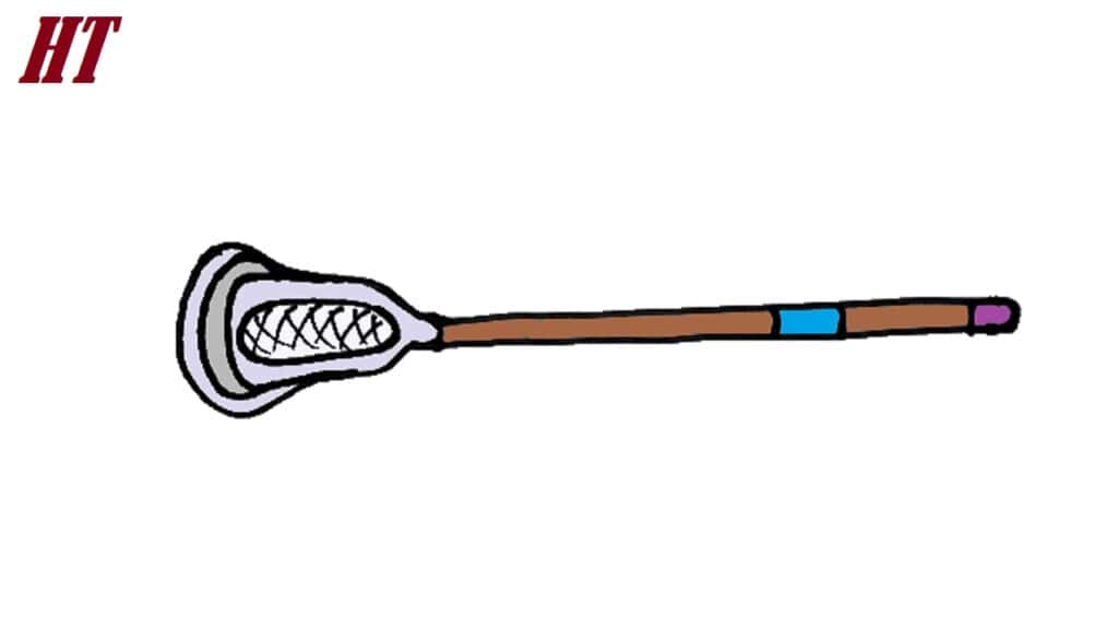 How to draw a lacrosse Stick
