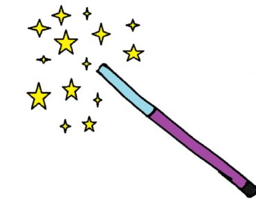 Magic Wand Drawing Easy Step by Step