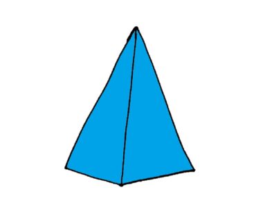 How to Draw a 3D Pyramid Step by Step
