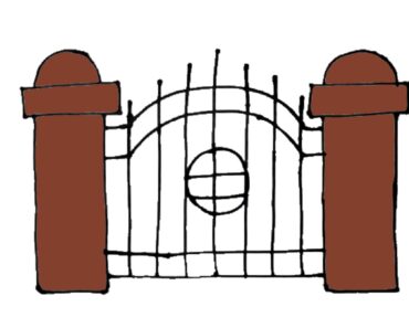 How to Draw a Gate Step by Step