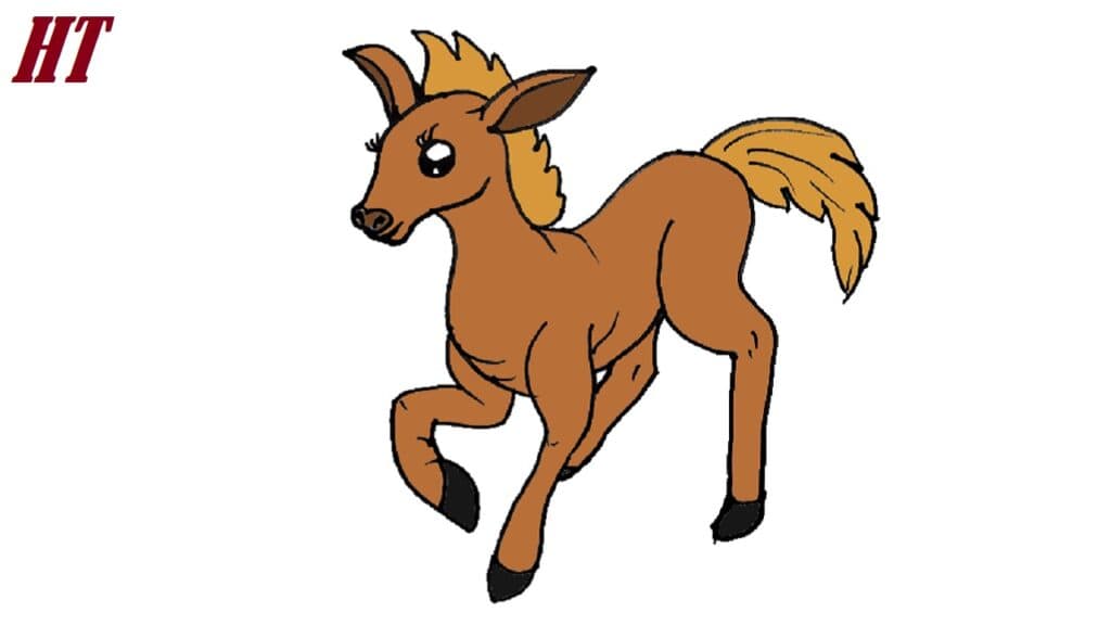How to Draw a Foal