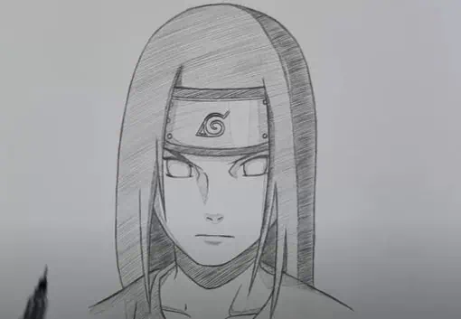 How to daw Neji Hyuga from Naruto