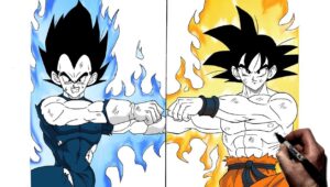 How to Draw Goku and Vegeta