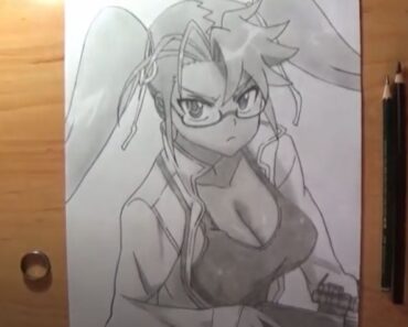 How to Draw Saya Takagi from Highschool of the dead || Anime Girl Drawing