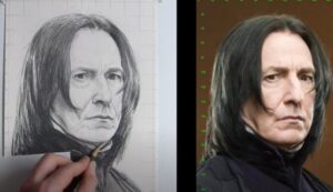 How to Draw Snape from Harry Potter
