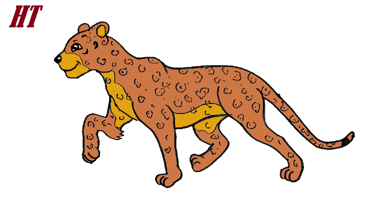 How to Draw a Cartoon Leopard Step by Step