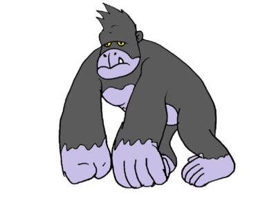 How to Draw an Ape – Cartoon Gorilla