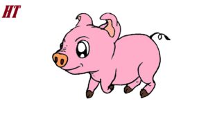 How to Draw an Easy Pig