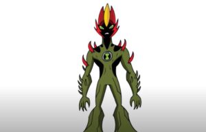 How to Draw Swampfire from Ben 10