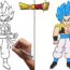 How to Draw Gogeta Super Saiyan from Dragon Ball