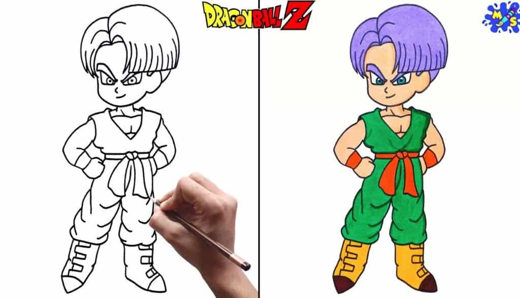 How to Draw Kid Trunks from Dragon Ball Z