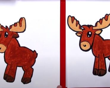 How do you draw a Moose Easy