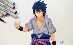 How to Draw Sasuke Uchiha From Naruto