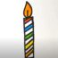 How to Draw a Birthday Candle Step by Step