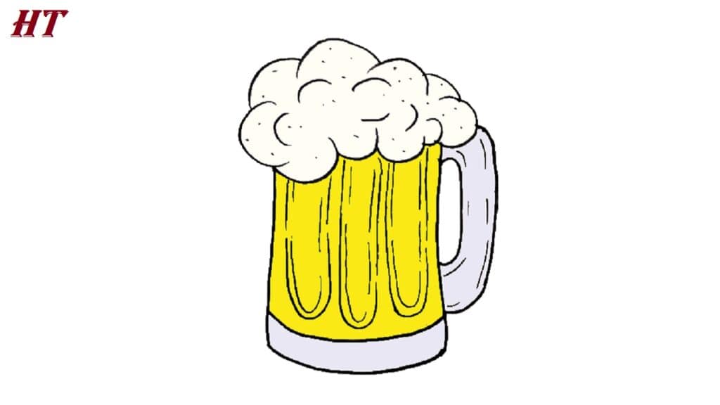 how to draw a beer