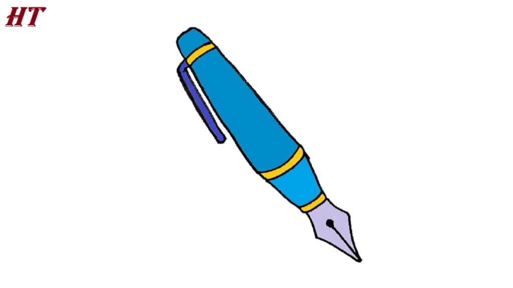 how to draw a ink pen
