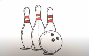 How to Draw Bowling